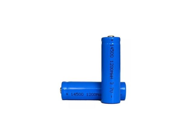 & BATERIA PILA RECARGABLES 14500 AZUL 1200MAH